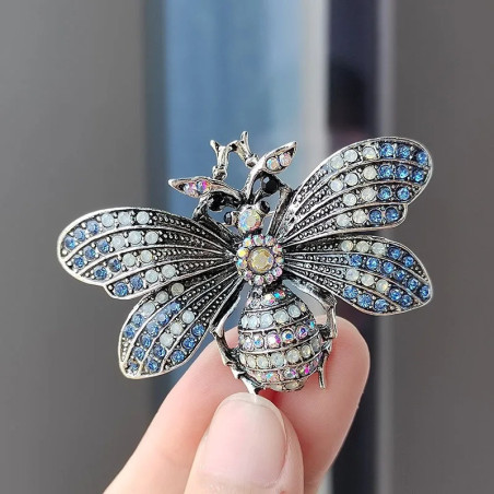 Cute Empress Bee Brooch | Gold & Silver Gift for Women