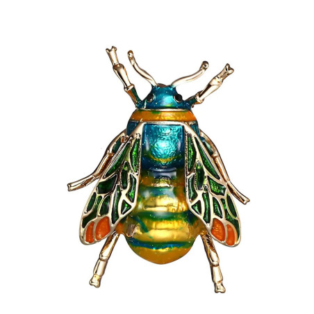 Broche Abeille Émeraude Enchantée | Pin's & Cadeau Femme