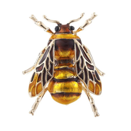 Broche Abeille Ambre Royal | Bijou Pin's Chic pour Femme