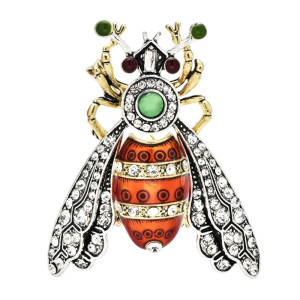 Imperial Crystal Bee Brooch | Royal Bee Jewelry Gift for Women