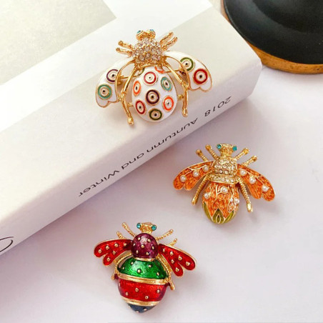 Cute Bohemian Bee Brooch - Unique Jewelry Gift for Women