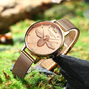 Celadon Harmony Bee Watch | Cute & Modern Bee Jewelry Gift