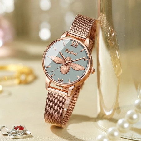 Harmony Green Bee Watch | Nature-Inspired Elegance for Women