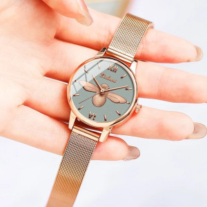 Harmony Green Bee Watch | Nature-Inspired Elegance for Women