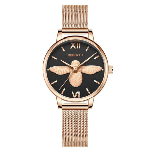 Golden Nocturne Bee Watch | Elegant Gold Bee Jewelry Gift