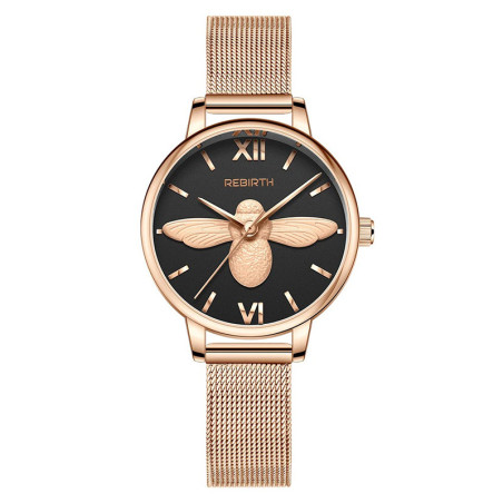 Golden Nocturne Bee Watch | Elegant Gold Bee Jewelry Gift