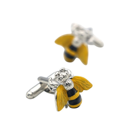 Elegant Bee Cufflinks | Unique Men's Bee Jewelry Gift