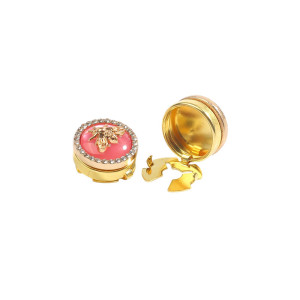 Elegant Trio Bee Button Covers | Unique Gift for Bee Lovers