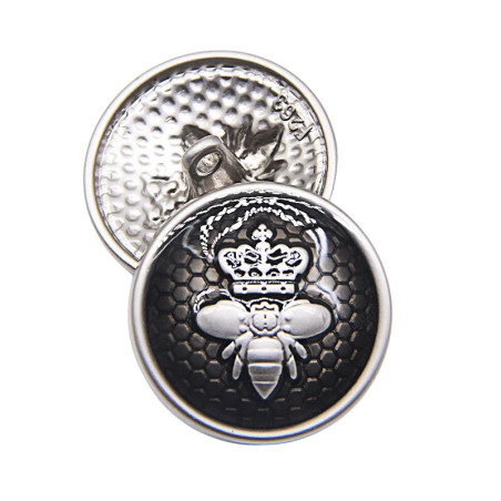 Unique Crowned Bee Buttons - Set of 10 | Vintage Sewing Gift