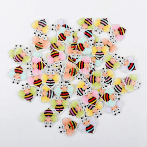 Cute Wooden Bee Buttons for Sewing & Crafts | Happy Stripes