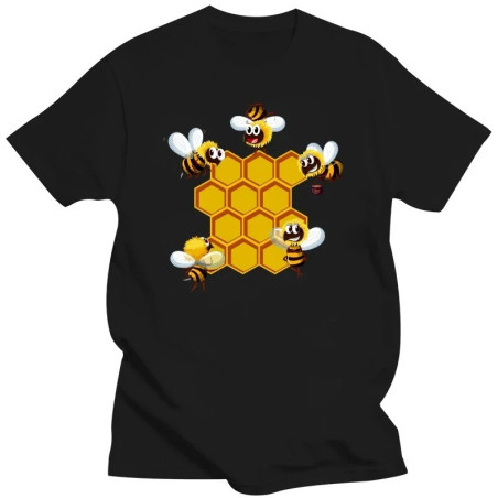 Cute Bee T-Shirt 'Busy Hive' | Graphic Tee S to 6XL