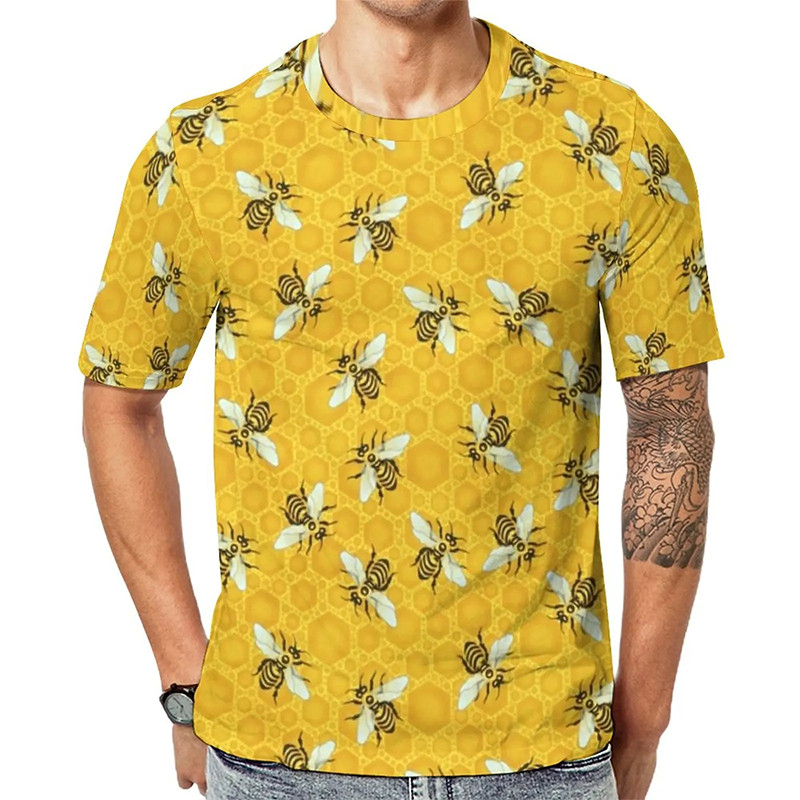 Cute "Golden Hive" Bee Graphic Tee | Gift for Nature Lovers