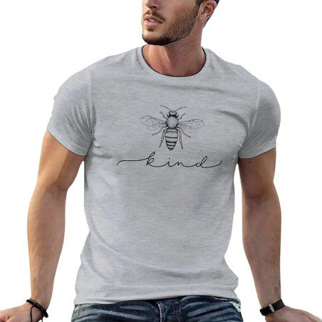 Men's Bee Kind T-Shirt | Cute Bee Graphic Tee for Nature Lovers