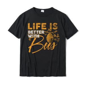 Cute Bee T-Shirt "Life is Better with Bees" | Gift for Women