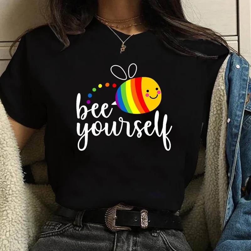Cute Bee Yourself Rainbow T-Shirt | Unique Bee Lover Gift