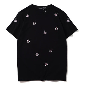 Men's Embroidered Bee T-Shirt | Cute Minimalist Bee Tee