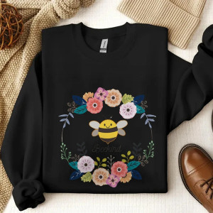 Cute Bee Kind Sweatshirt for Women | Unique Bee Lover Gift