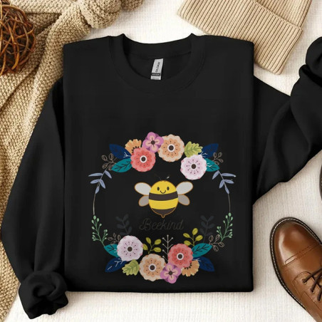 Cute Bee Kind Sweatshirt for Women | Unique Bee Lover Gift