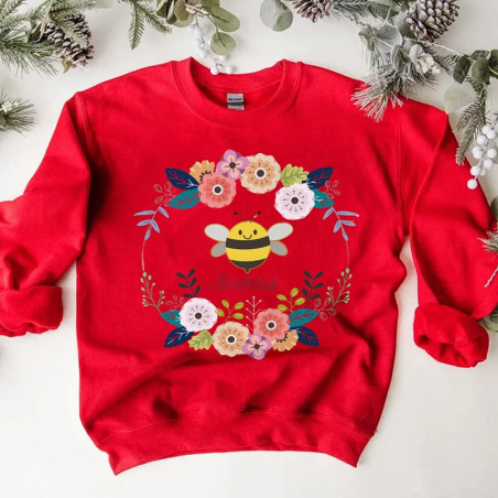 Cute Bee Kind Sweatshirt for Women | Unique Bee Lover Gift