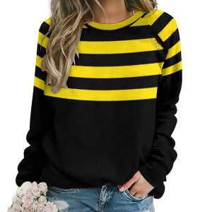 Cute 'Honey Stripes' Bee Sweatshirt | Bee Lover Gift for Women