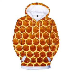 "Minimalist Golden Hive" Bee Hoodie – Unique Style Sweatshirt