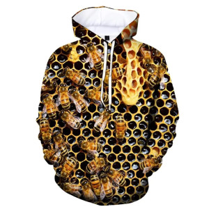 "Wild Honeycomb" Bee Hoodie – Unique & Comfy | 1001bees.com