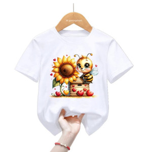 Cute Bee T-shirt for Kids "Meadow's Bounty" | 1001bees.com