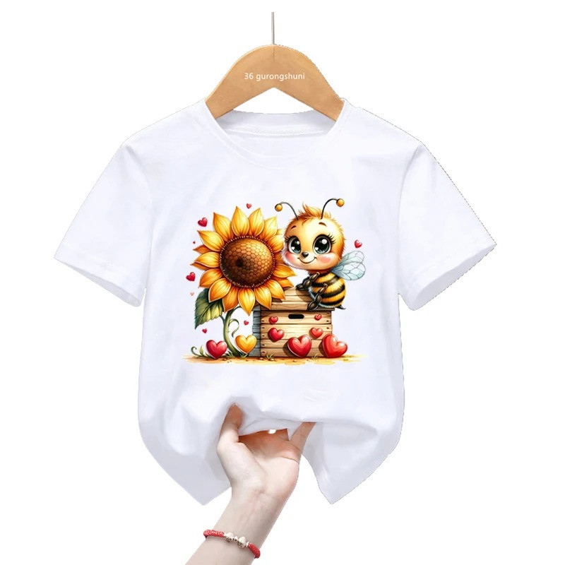 Cute Bee T-shirt for Kids "Meadow's Bounty" | 1001bees.com