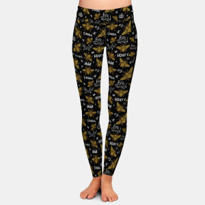 Cute "Bee Queen" Bee Leggings | Stretchy & Comfortable Gift