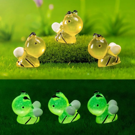 Glow-in-the-Dark Resin Bees (20 Pcs) | Cute DIY Decor Gift