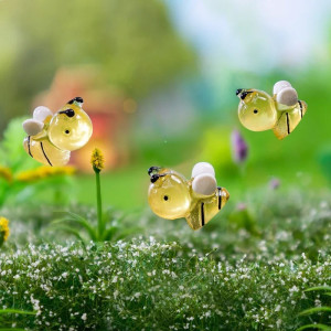 Glow-in-the-Dark Resin Bees (20 Pcs) | Cute DIY Decor Gift