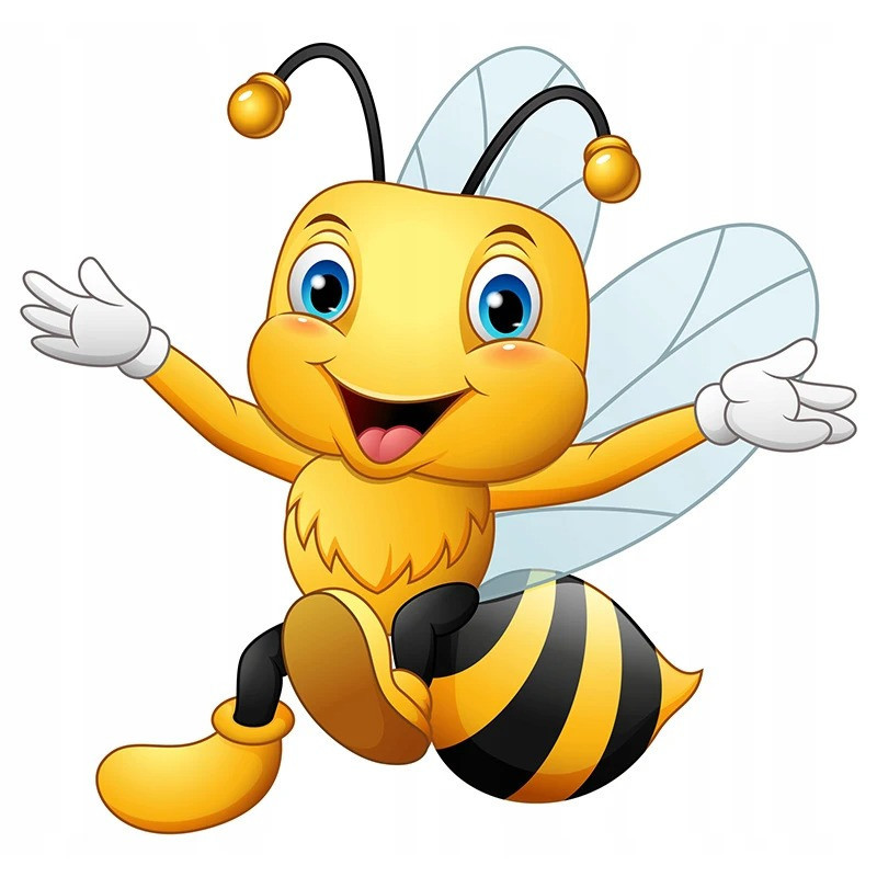 Cute Flying Bee Sticker | Waterproof Vinyl Decal for Car & Laptop