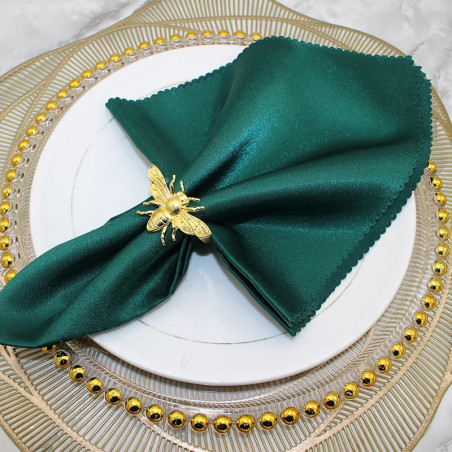 Gold Bee Napkin Rings | Elegant Table Decor - Set of 20