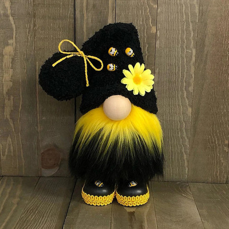 Cute Bee Gnome Plush | Spring & Nature Home Decor Gift