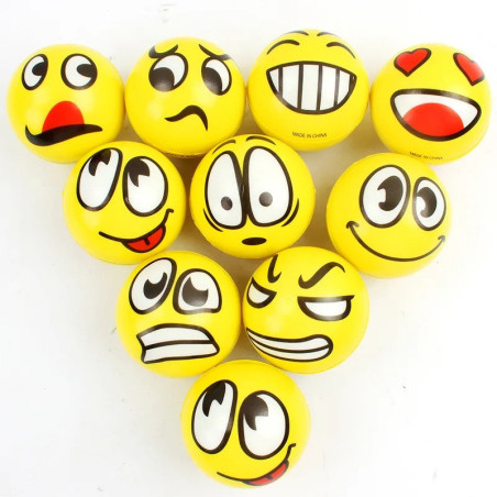 Funny Bee Head Stress Balls (Set of 12) | Cute Fidget Toy