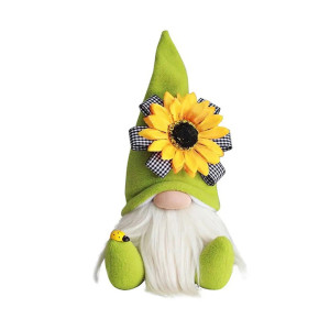 "Sunflower Guardian" Bee Gnome Couple | Cute Spring Decor Gift