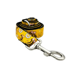 Personalized Bee Dog Leash | Cute 'Buzzy Walk' Design