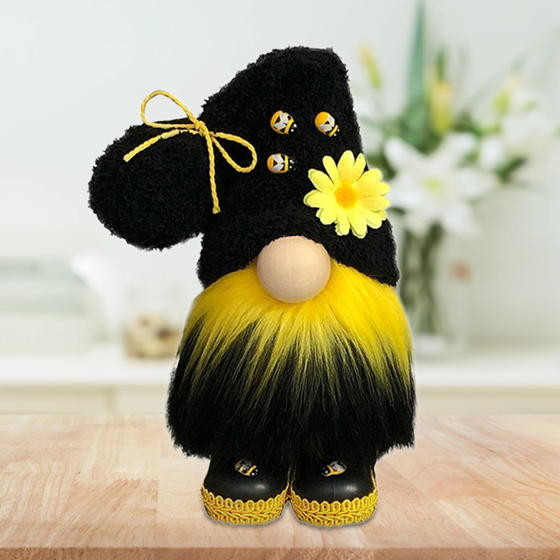 Cute Bee Gnome Plush | Spring & Nature Home Decor Gift