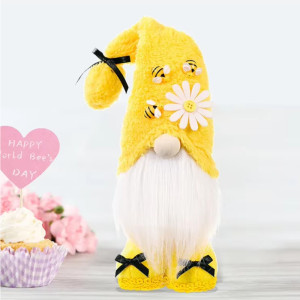 Cute Bee Gnome Gift | Handmade Spring Farmhouse Decor