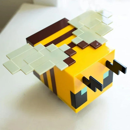Pixel Bee Night Light | Cute LED Gamer Decor & Geek Gift
