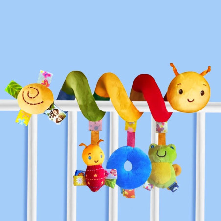 Musical Bee Activity Spiral | Cute Baby Stroller & Crib Toy