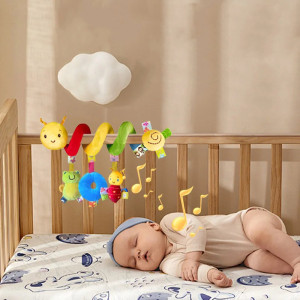 Musical Bee Activity Spiral | Cute Baby Stroller & Crib Toy