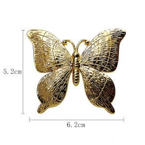 Elegant Butterfly Napkin Rings | Gold & Silver Set of 6