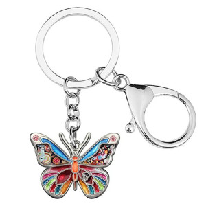 Cute Butterfly Enamel Keychain - Unique Gift | 7 Colors