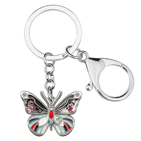 Cute Butterfly Enamel Keychain - Unique Gift | 7 Colors