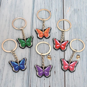 Cute Butterfly Keychain | Colorful Soft PVC Bag Charm Gift 🦋