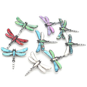 Colorful Mosaic Dragonfly Earrings | Unique Insect Jewelry Gift