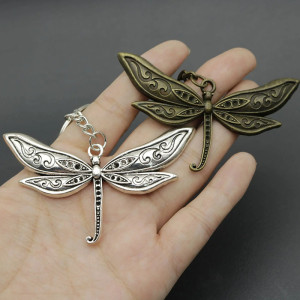 Cute Silver Dragonfly Keychain | Nature Gift | 1001bees.com