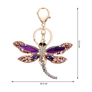 Colorful Rhinestone Dragonfly Keychain | 1001bees.com