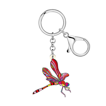 Enamel Dragonfly Keychain | 6 Colors | Cute Gift | 1001bees